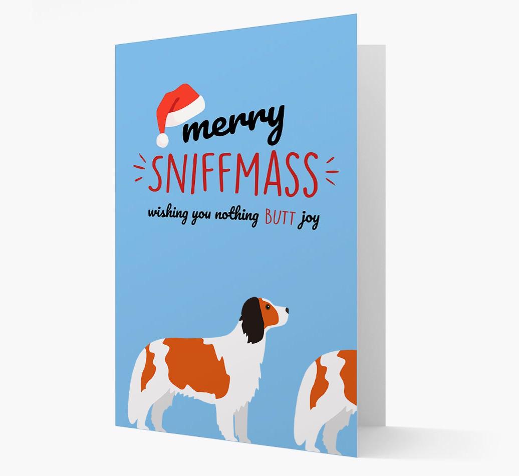 'Merry Sniffmass' - Personalized {breedFullName} Christmas Card