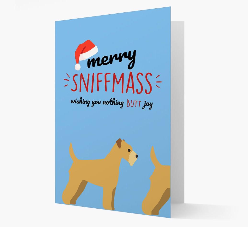 'Merry Sniffmass' - Personalized {breedFullName} Christmas Card