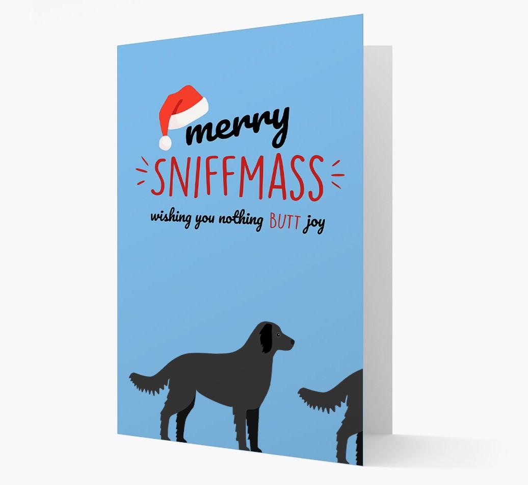 'Merry Sniffmass' - Personalized {breedFullName} Christmas Card