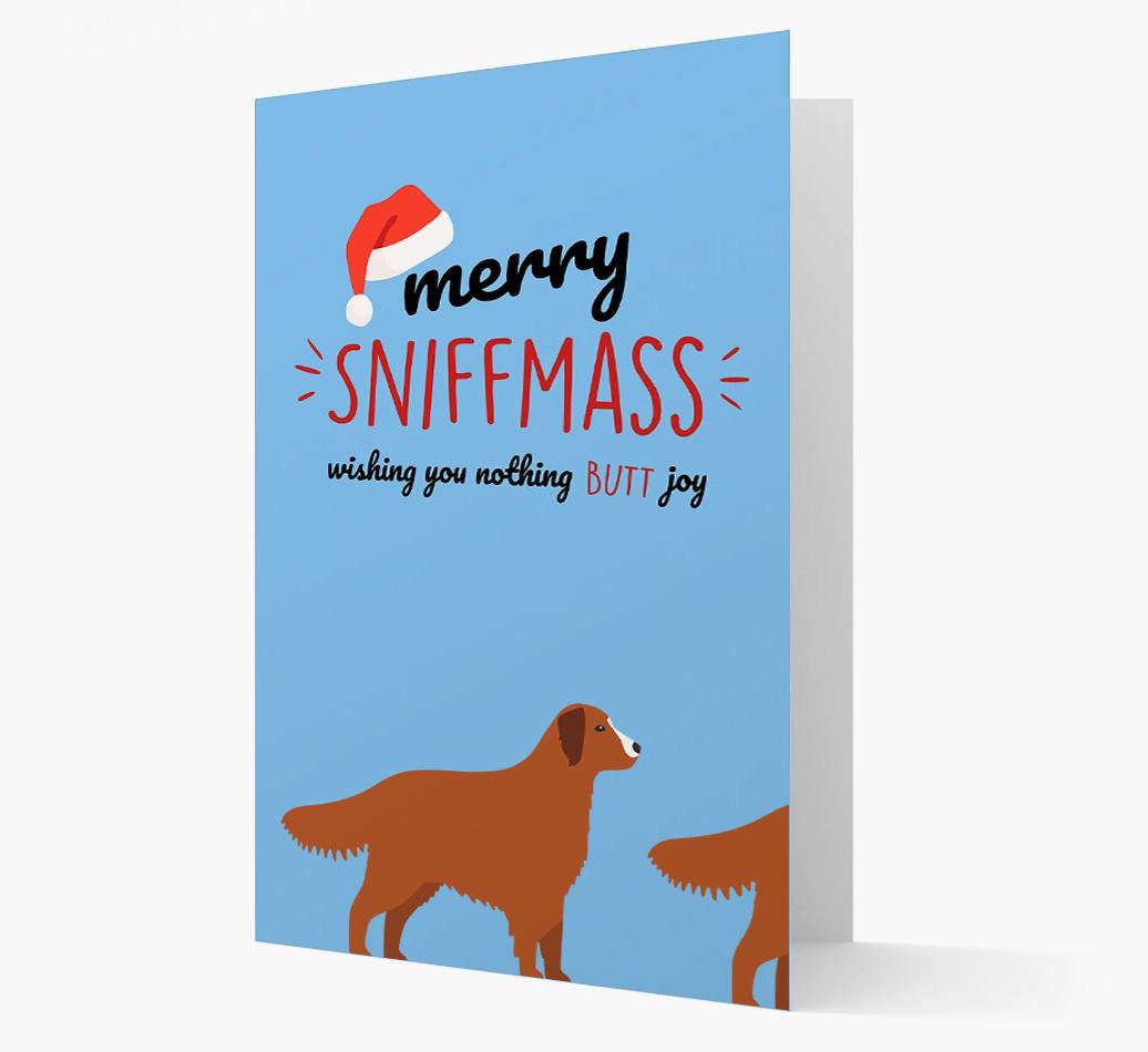 'Merry Sniffmass' - Personalised {breedFullName} Christmas Card