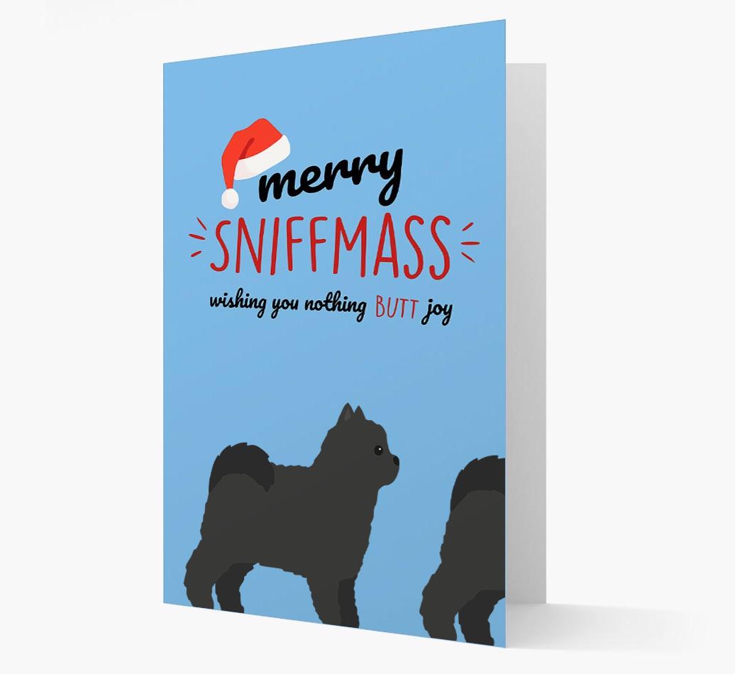 'Merry Sniffmass' - Personalized {breedFullName} Christmas Card