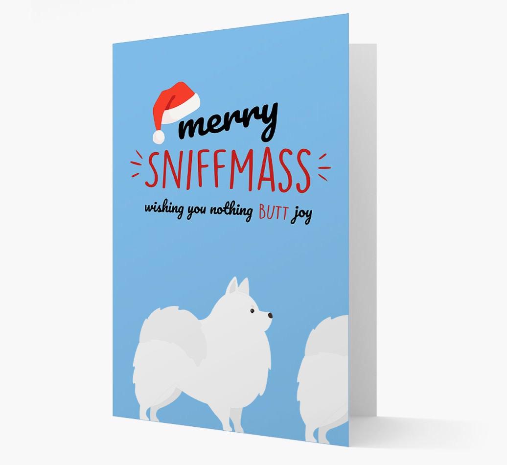 'Merry Sniffmass' - Personalized {breedFullName} Christmas Card