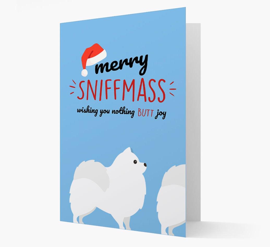 'Merry Sniffmass' - Personalized {breedFullName} Christmas Card