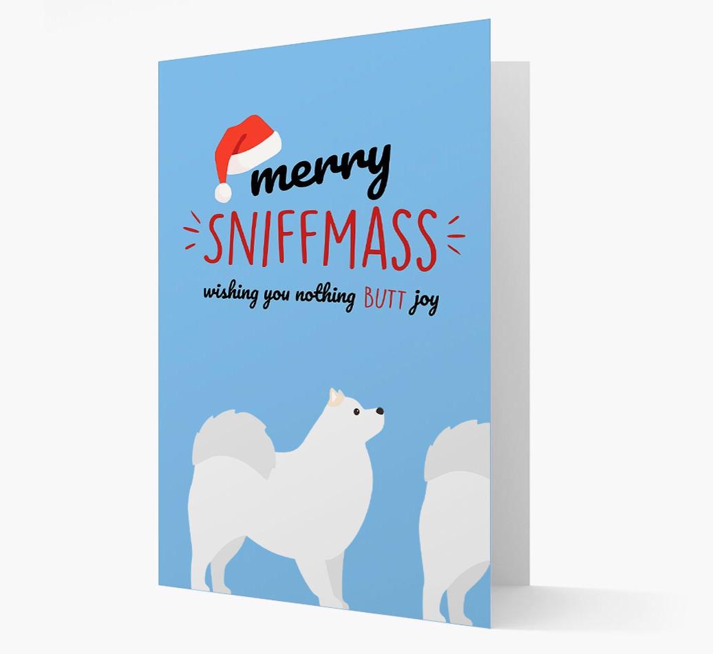 'Merry Sniffmass' - Personalized {breedFullName} Christmas Card