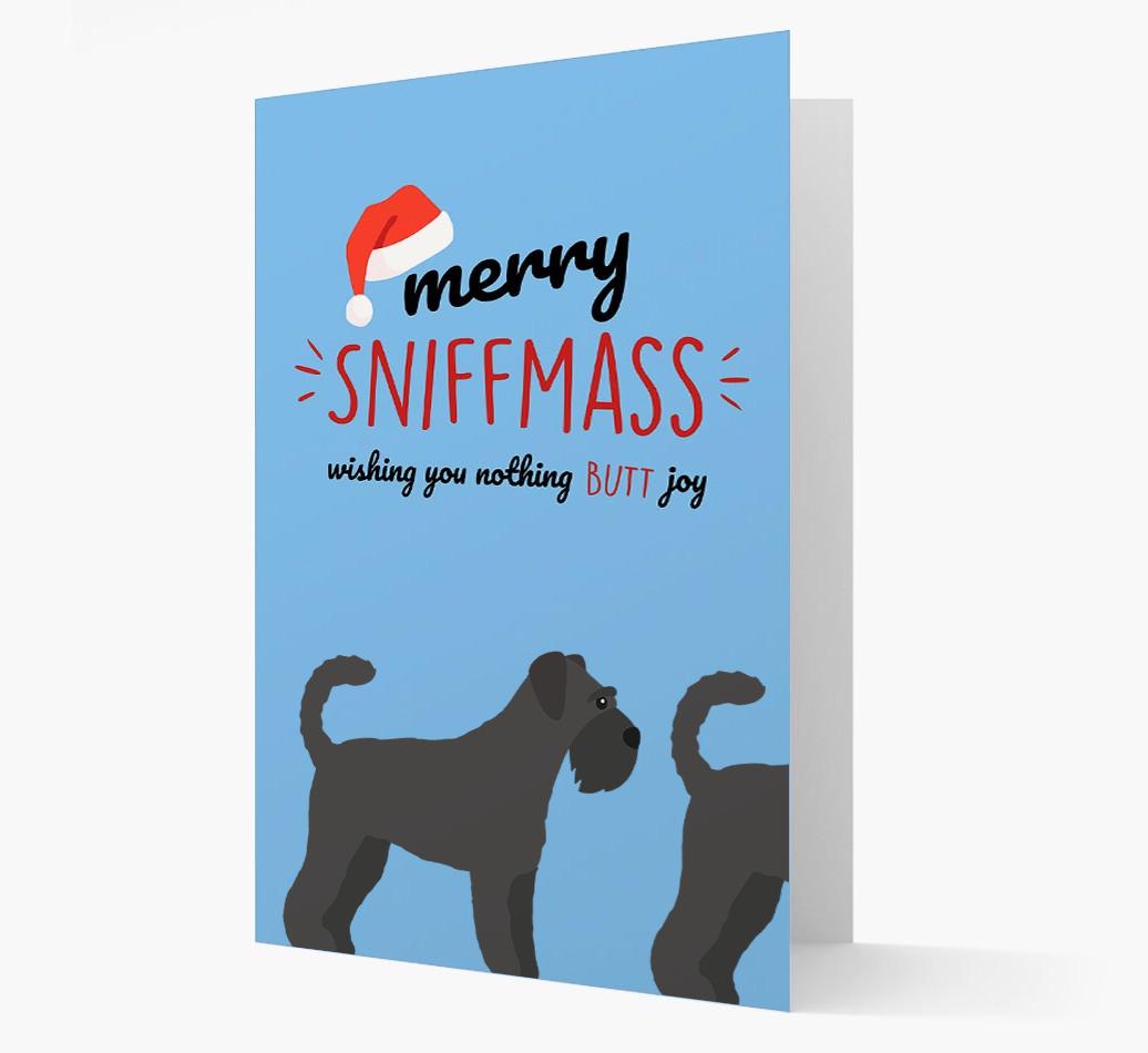 'Merry Sniffmass' - Personalized {breedFullName} Christmas Card