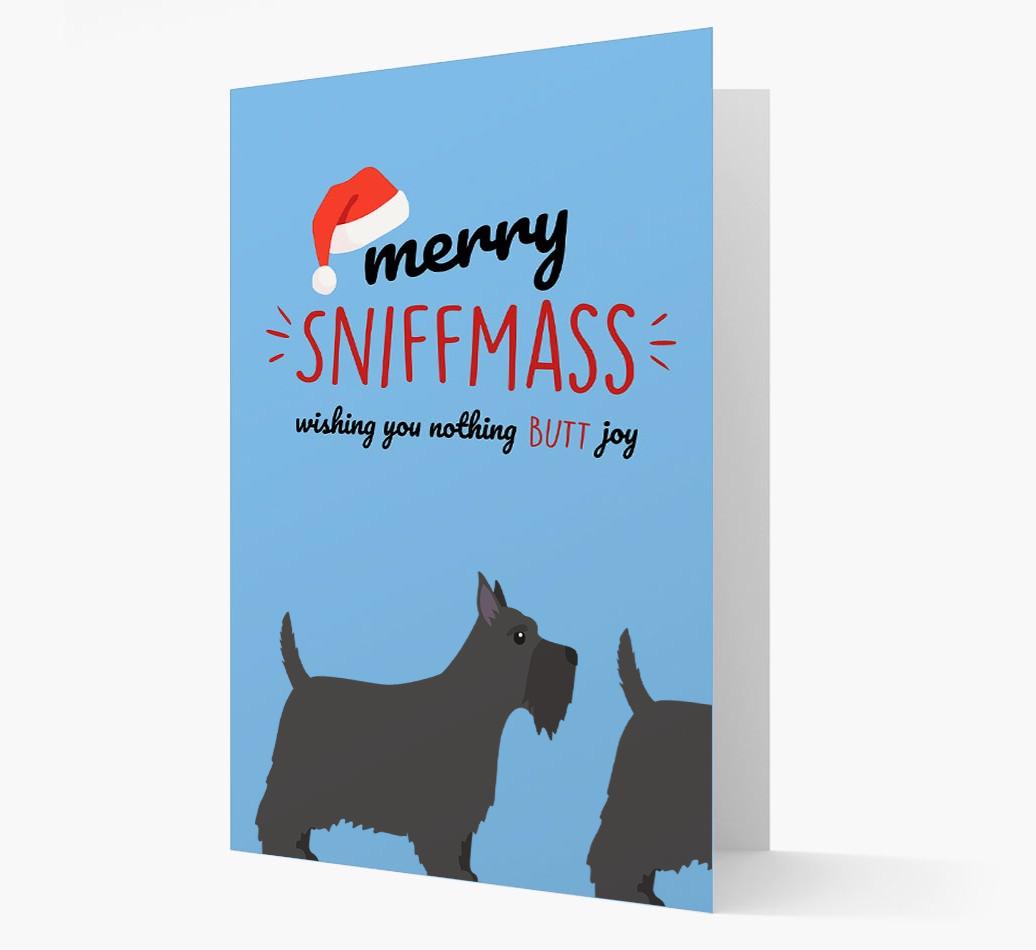 'Merry Sniffmass' - Personalized {breedFullName} Christmas Card