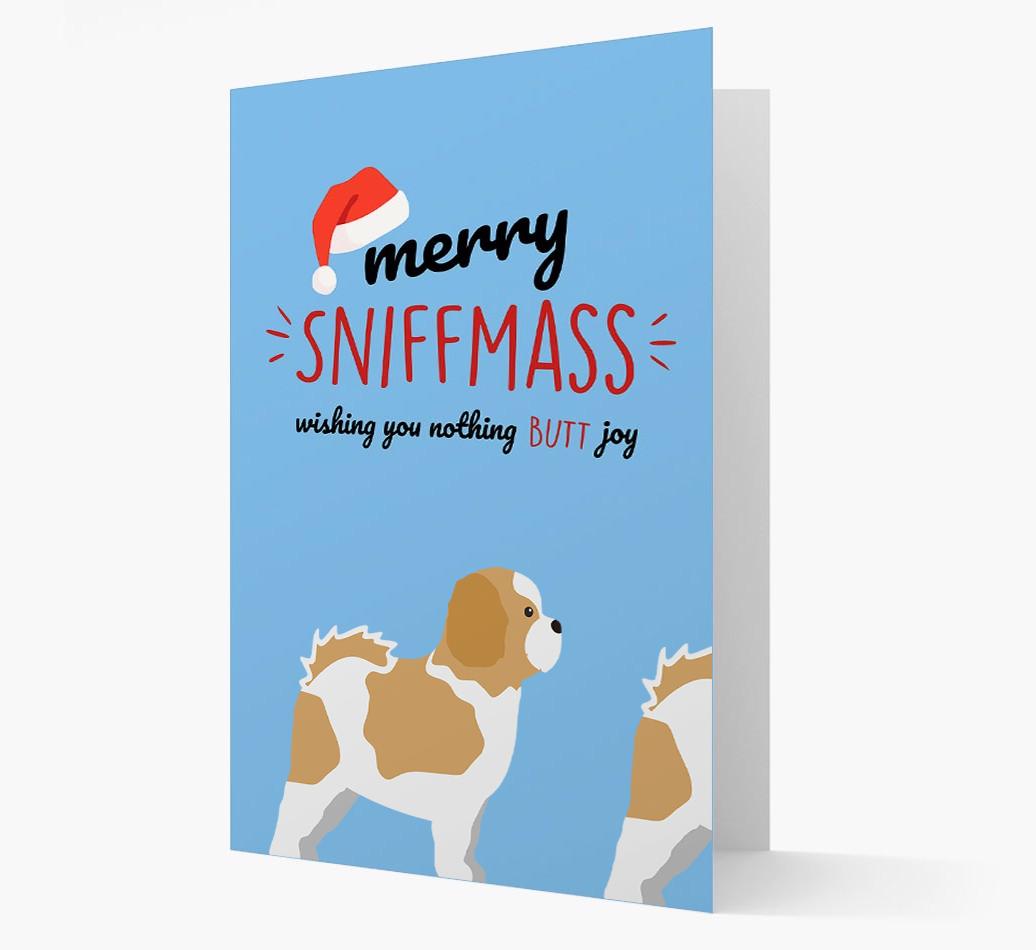'Merry Sniffmass' - Personalized {breedFullName} Christmas Card