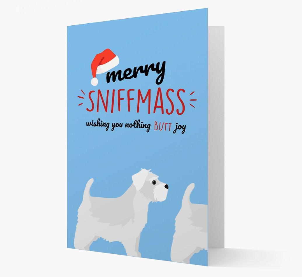 'Merry Sniffmass' - Personalized {breedFullName} Christmas Card