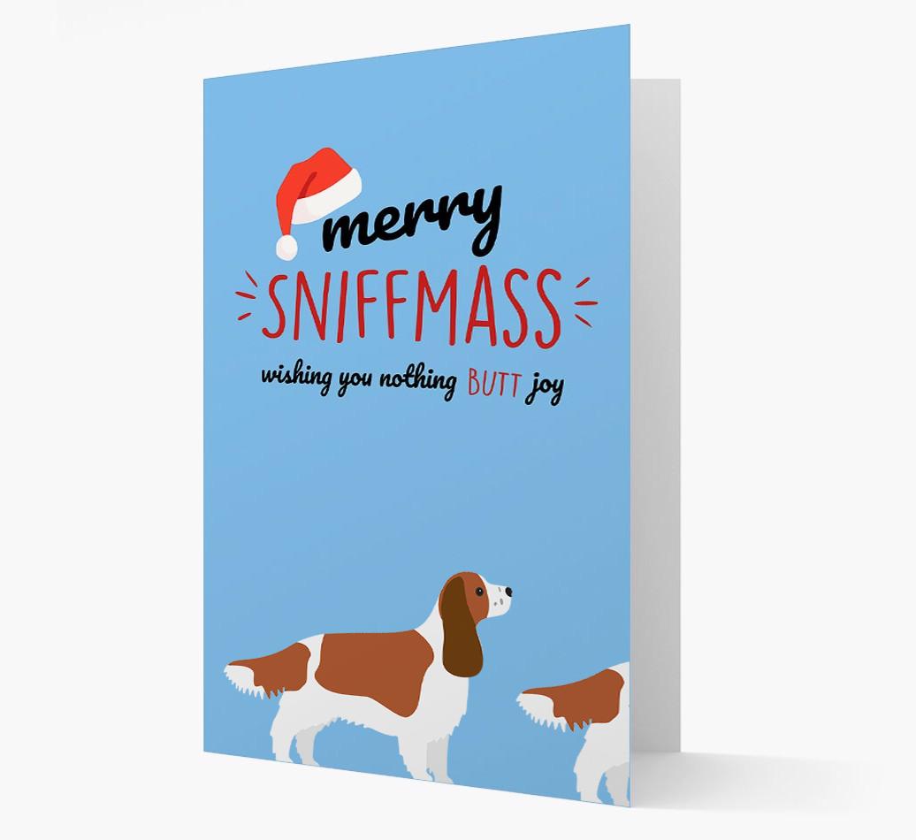 'Merry Sniffmass' - Personalized {breedFullName} Christmas Card