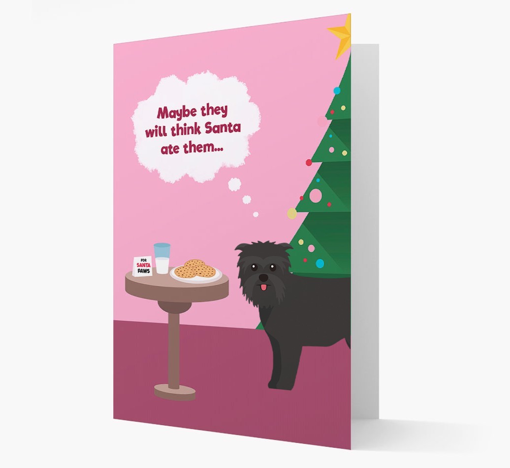 'Santa's Cookies' - Personalized {breedFullName} Christmas Card