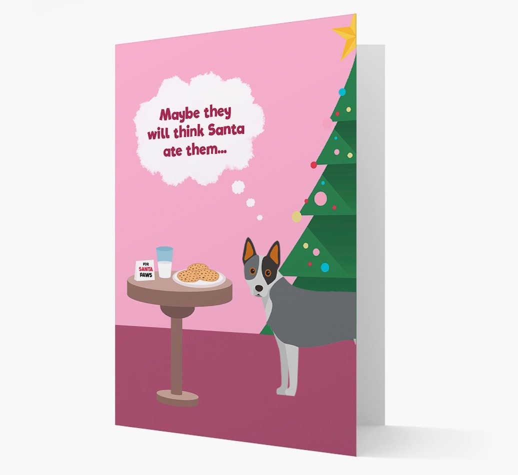 'Santa's Cookies' - Personalized {breedFullName} Christmas Card