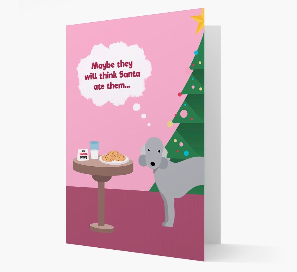 'Santa's Cookies' - Personalized {breedFullName} Christmas Card