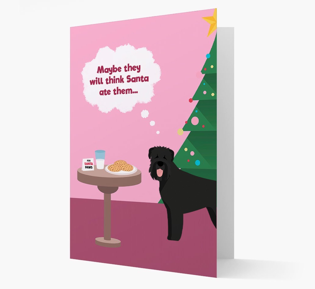 'Santa's Cookies' - Personalized {breedFullName} Christmas Card