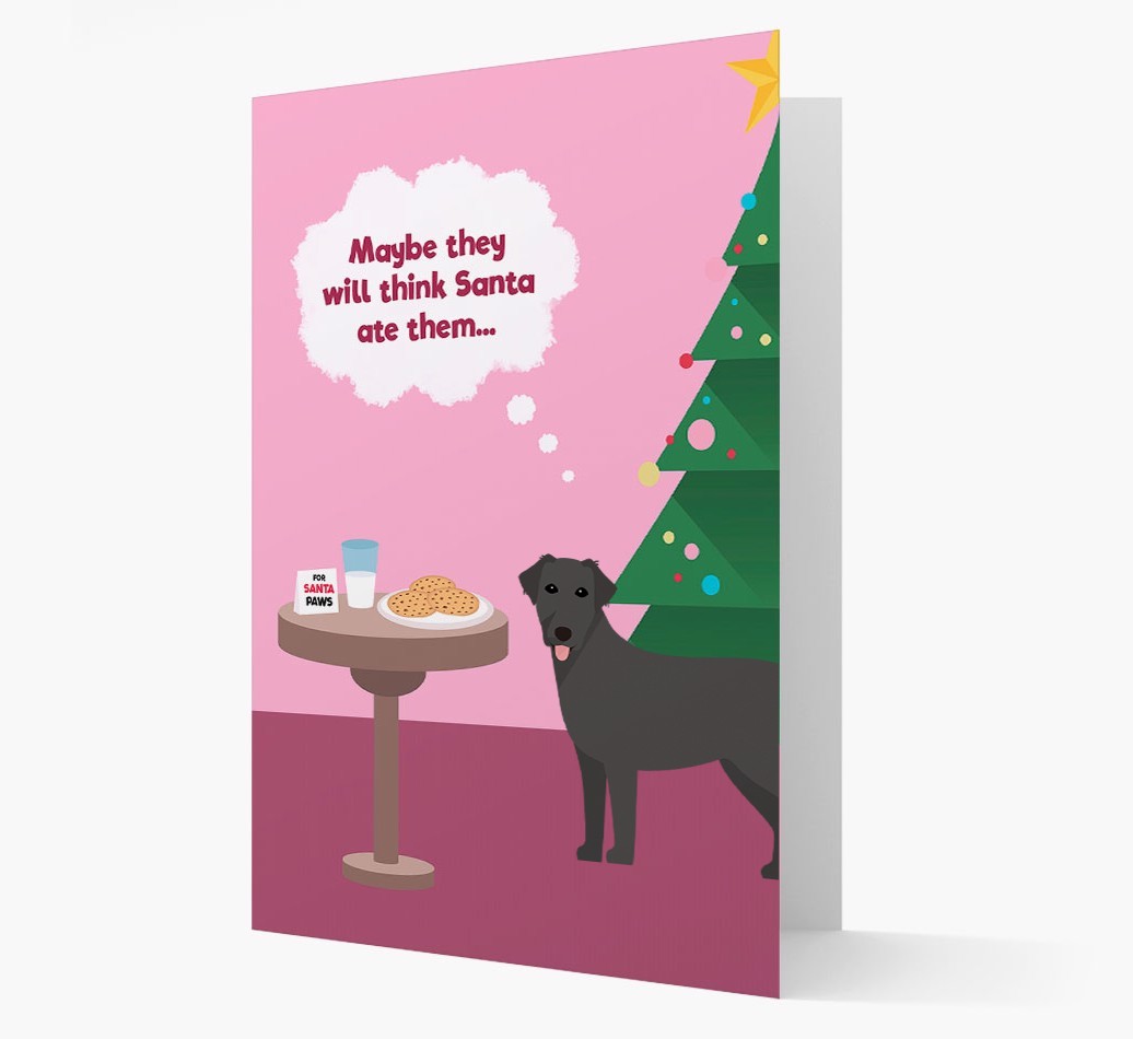 'Santa's Cookies' - Personalized {breedFullName} Christmas Card