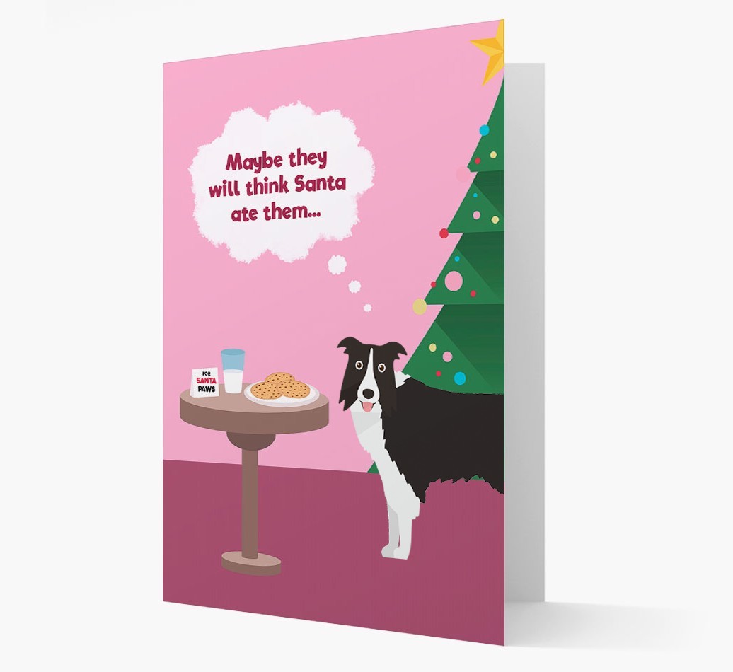 'Santa's Cookies' - Personalized {breedFullName} Christmas Card