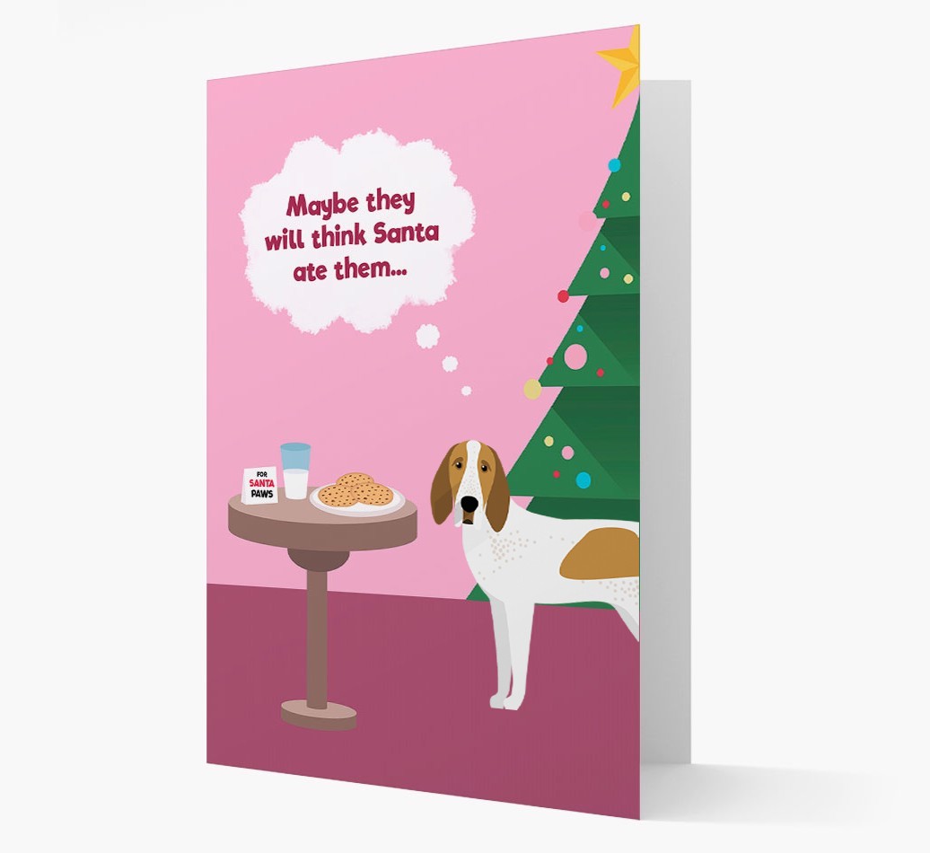 'Santa's Cookies' - Personalized {breedFullName} Christmas Card