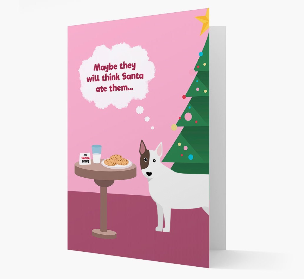 'Santa's Cookies' - Personalised {breedFullName} Christmas Card