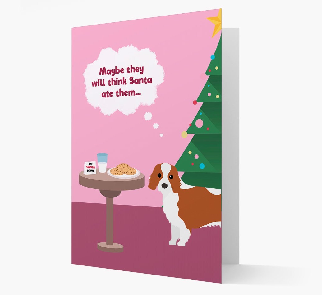 'Santa's Cookies' - Personalized {breedFullName} Christmas Card