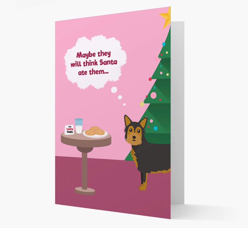 'Santa's Cookies' - Personalized {breedFullName} Christmas Card