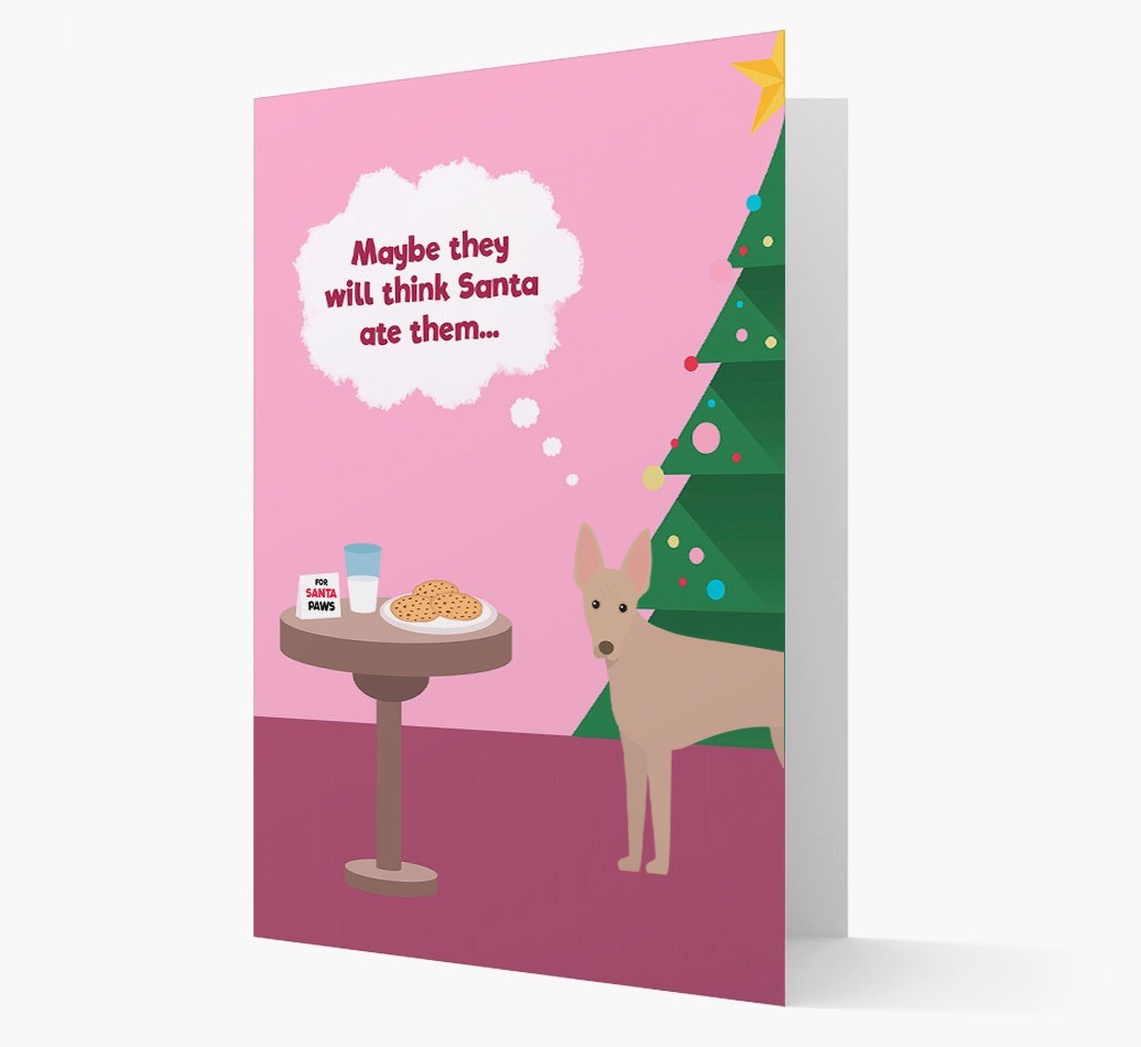'Santa's Cookies' - Personalized {breedFullName} Christmas Card