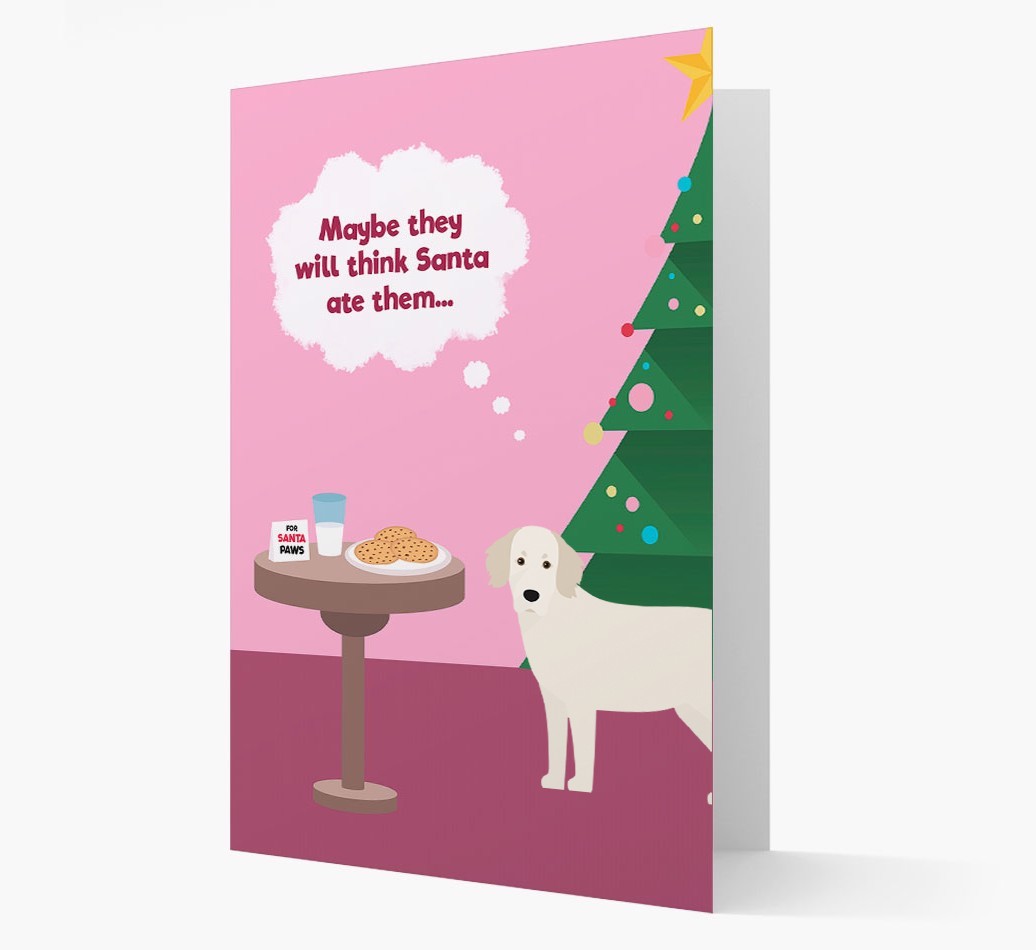 'Santa's Cookies' - Personalized {breedFullName} Christmas Card