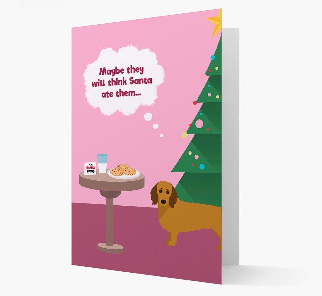 'Santa's Cookies' - Personalised {breedFullName} Christmas Card