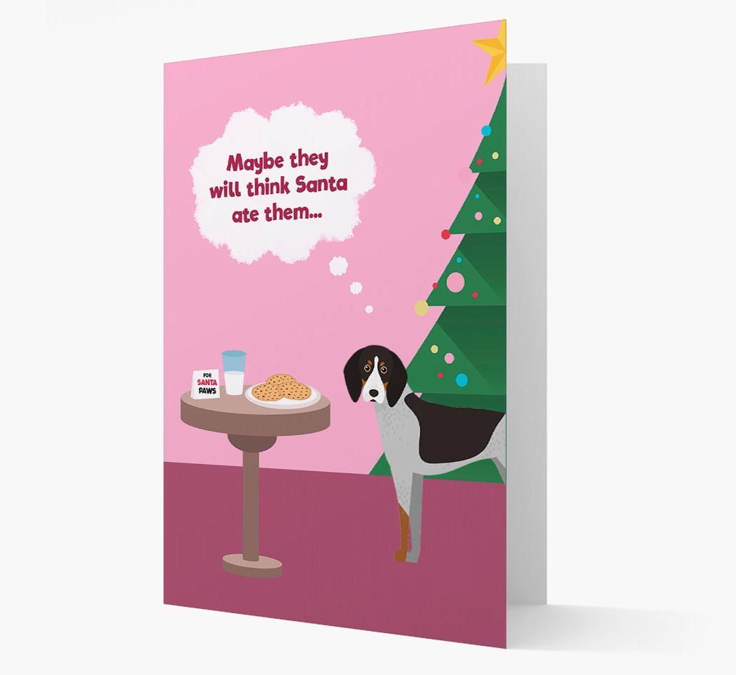 'Santa's Cookies' - Personalised {breedFullName} Christmas Card