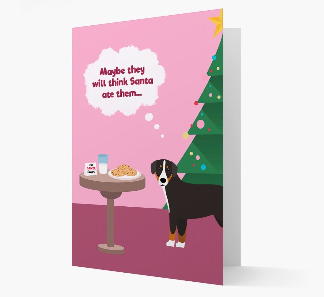 'Santa's Cookies' - Personalized {breedFullName} Christmas Card