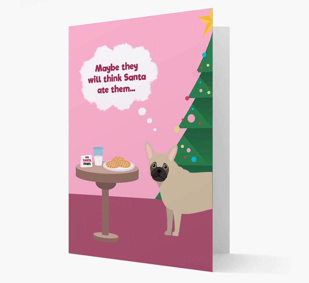 'Santa's Cookies' - Personalised {breedFullName} Christmas Card