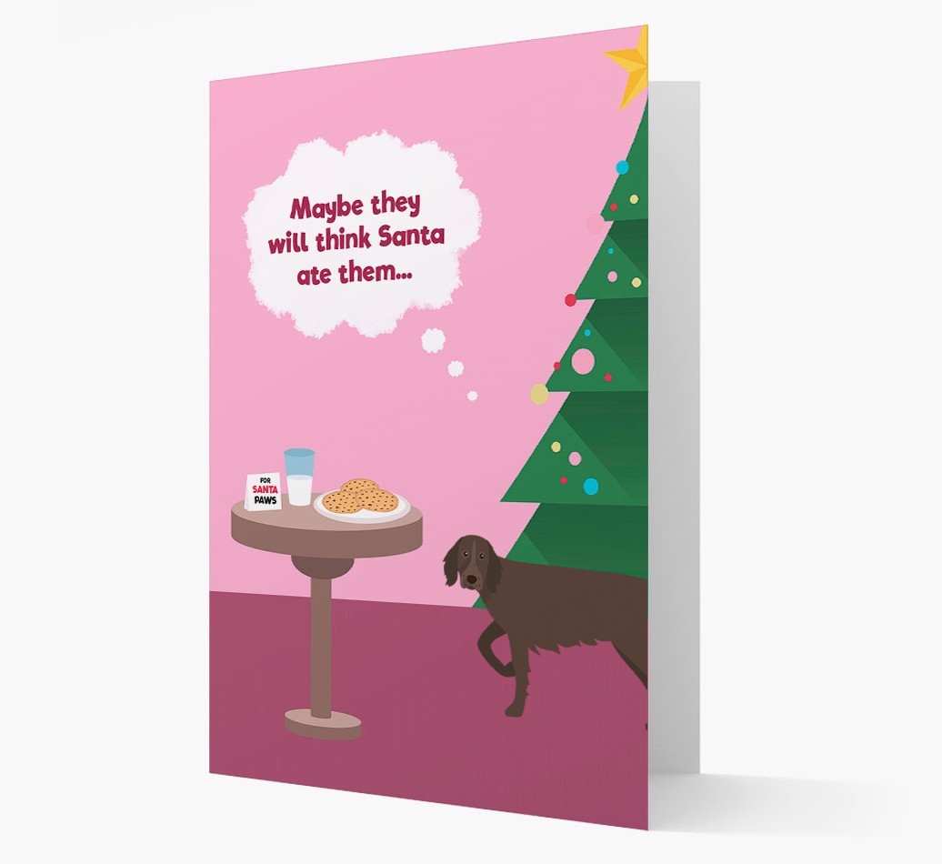 'Santa's Cookies' - Personalized {breedFullName} Christmas Card