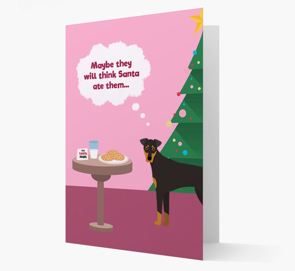 'Santa's Cookies' - Personalised {breedFullName} Christmas Card