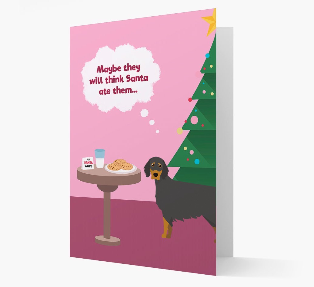 'Santa's Cookies' - Personalized {breedFullName} Christmas Card