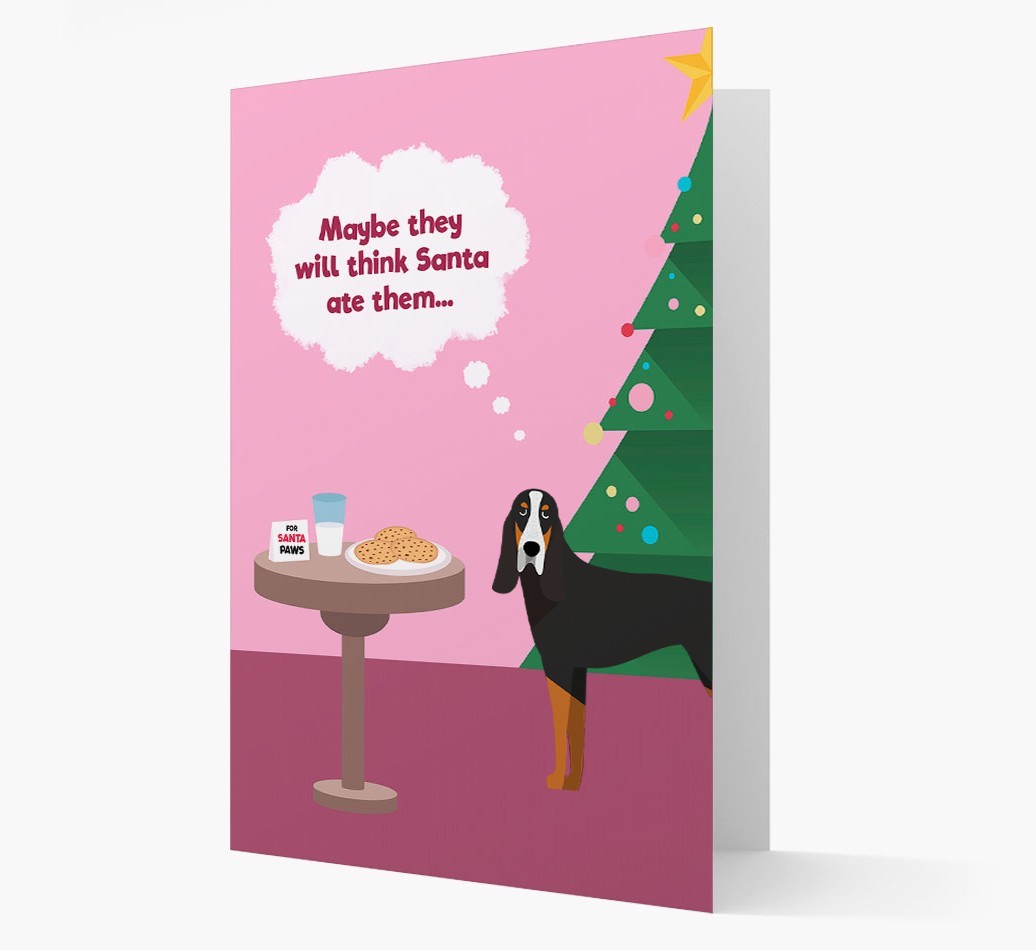 'Santa's Cookies' - Personalized {breedFullName} Christmas Card