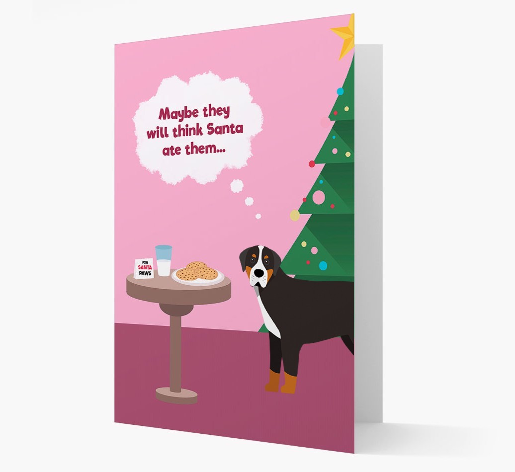 'Santa's Cookies' - Personalized {breedFullName} Christmas Card