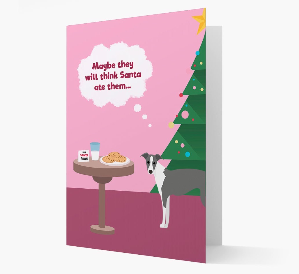 'Santa's Cookies' - Personalized {breedFullName} Christmas Card