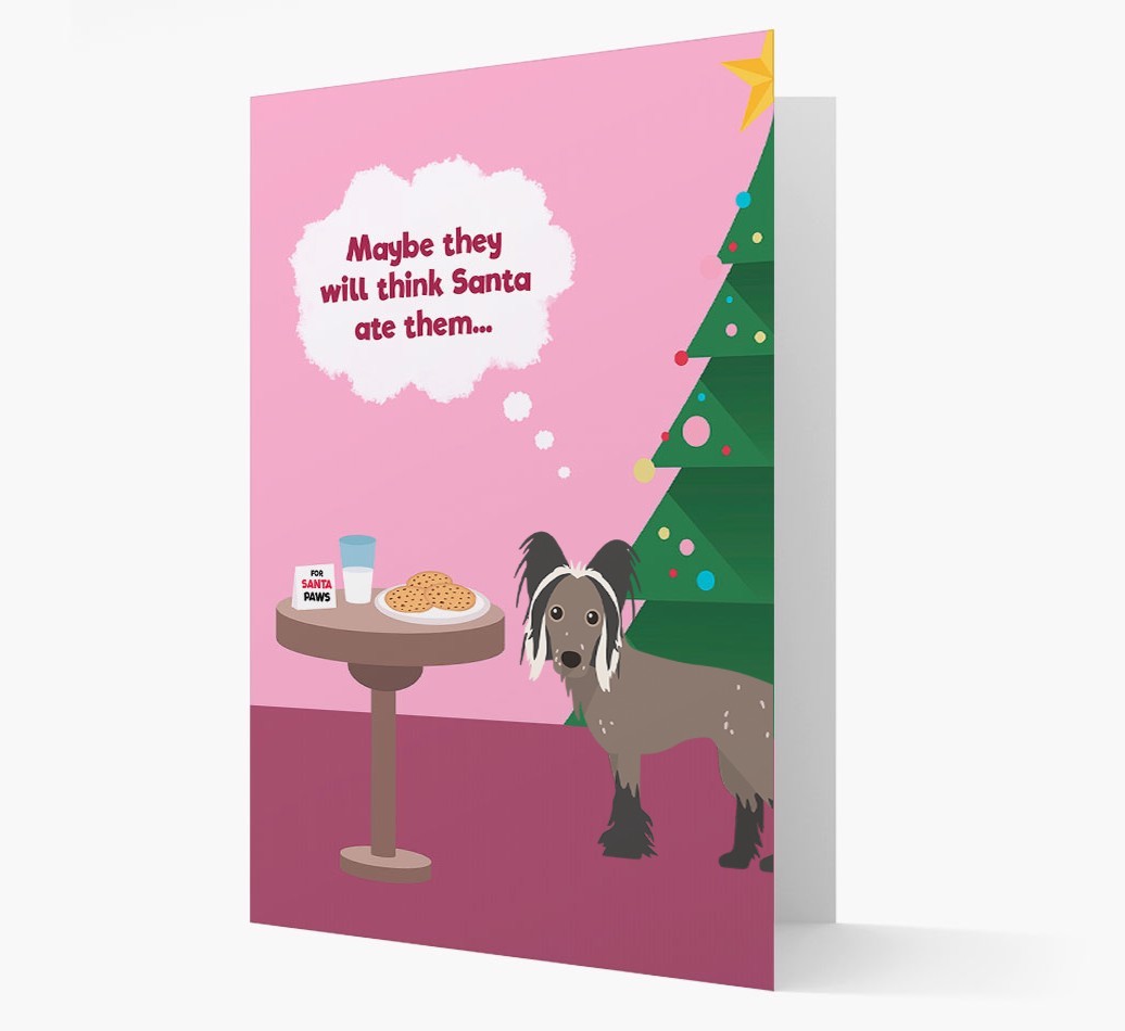 'Santa's Cookies' - Personalized {breedFullName} Christmas Card