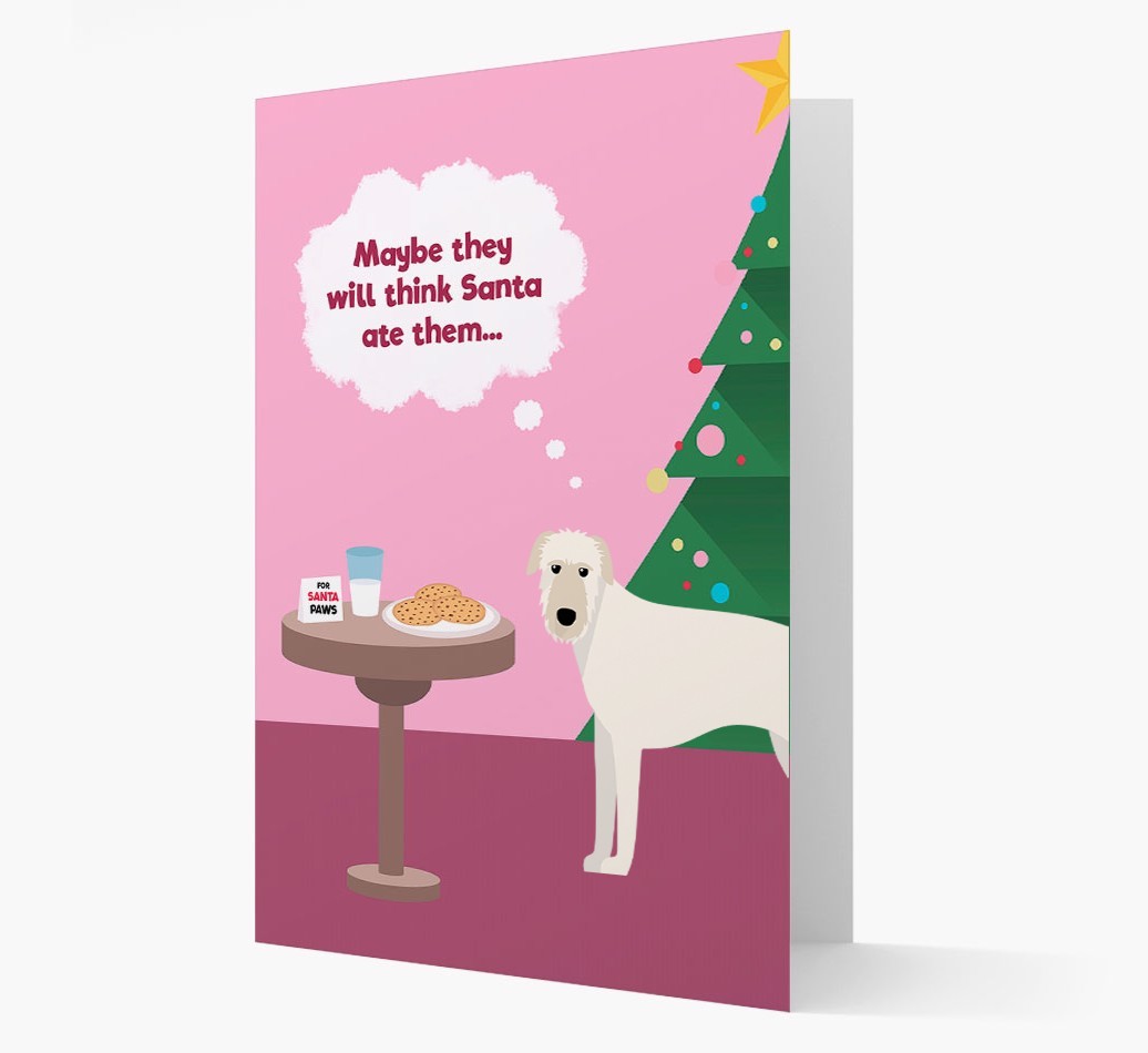 'Santa's Cookies' - Personalized {breedFullName} Christmas Card