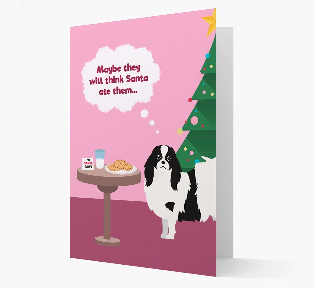 'Santa's Cookies' - Personalized {breedFullName} Christmas Card