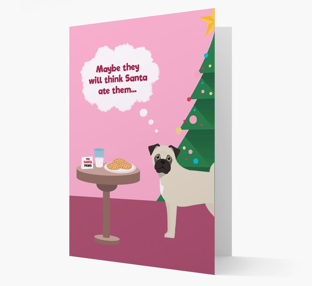 'Santa's Cookies' - Personalized {breedFullName} Christmas Card