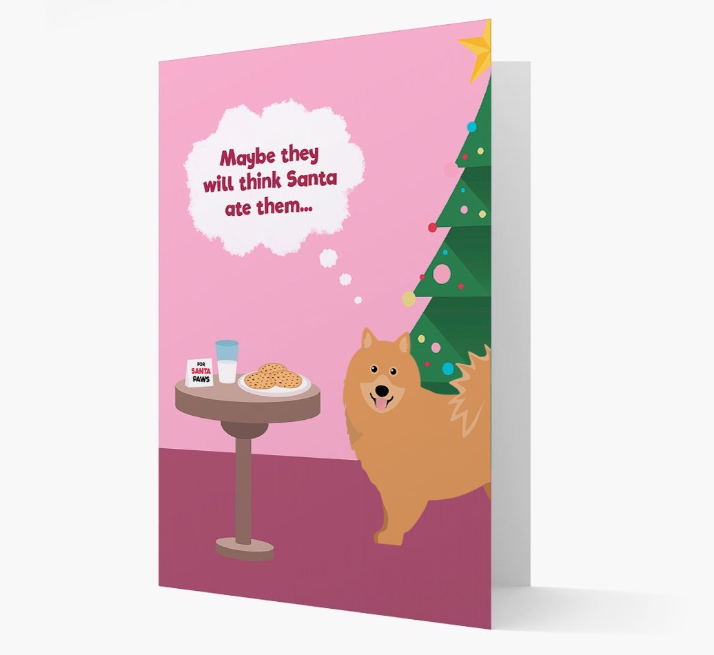 'Santa's Cookies' - Personalized {breedFullName} Christmas Card