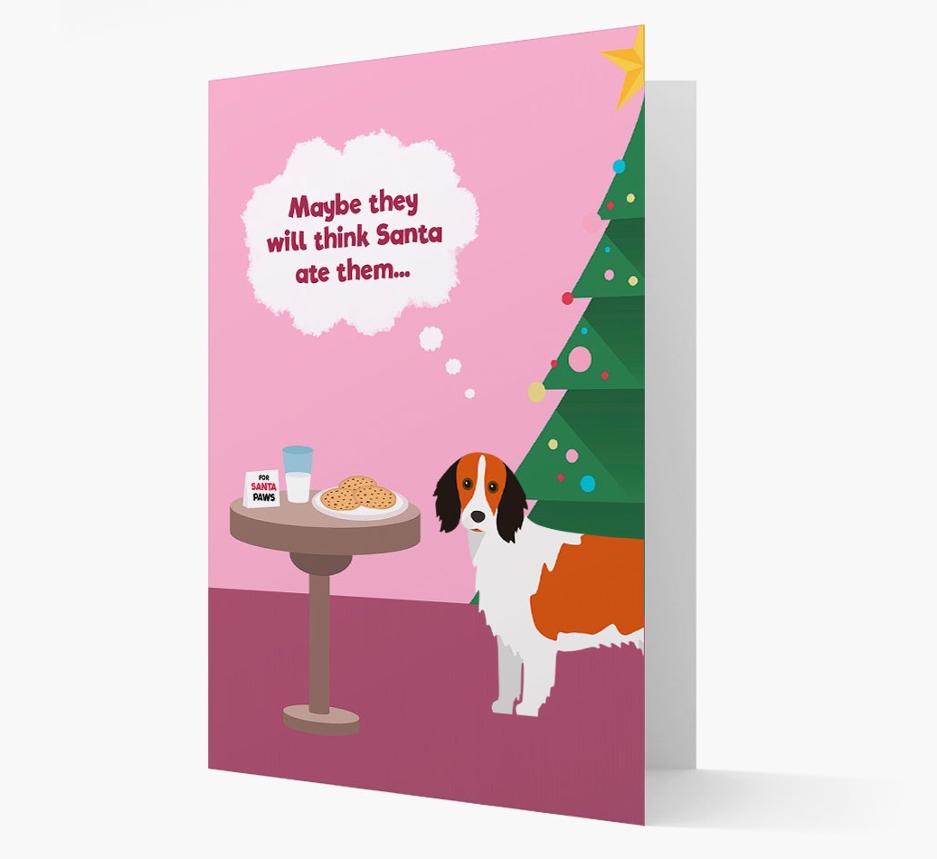 'Santa's Cookies' - Personalized {breedFullName} Christmas Card