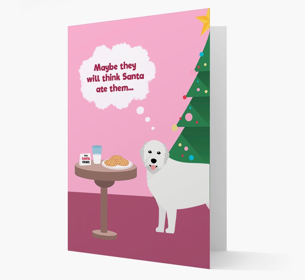 'Santa's Cookies' - Personalised {breedFullName} Christmas Card