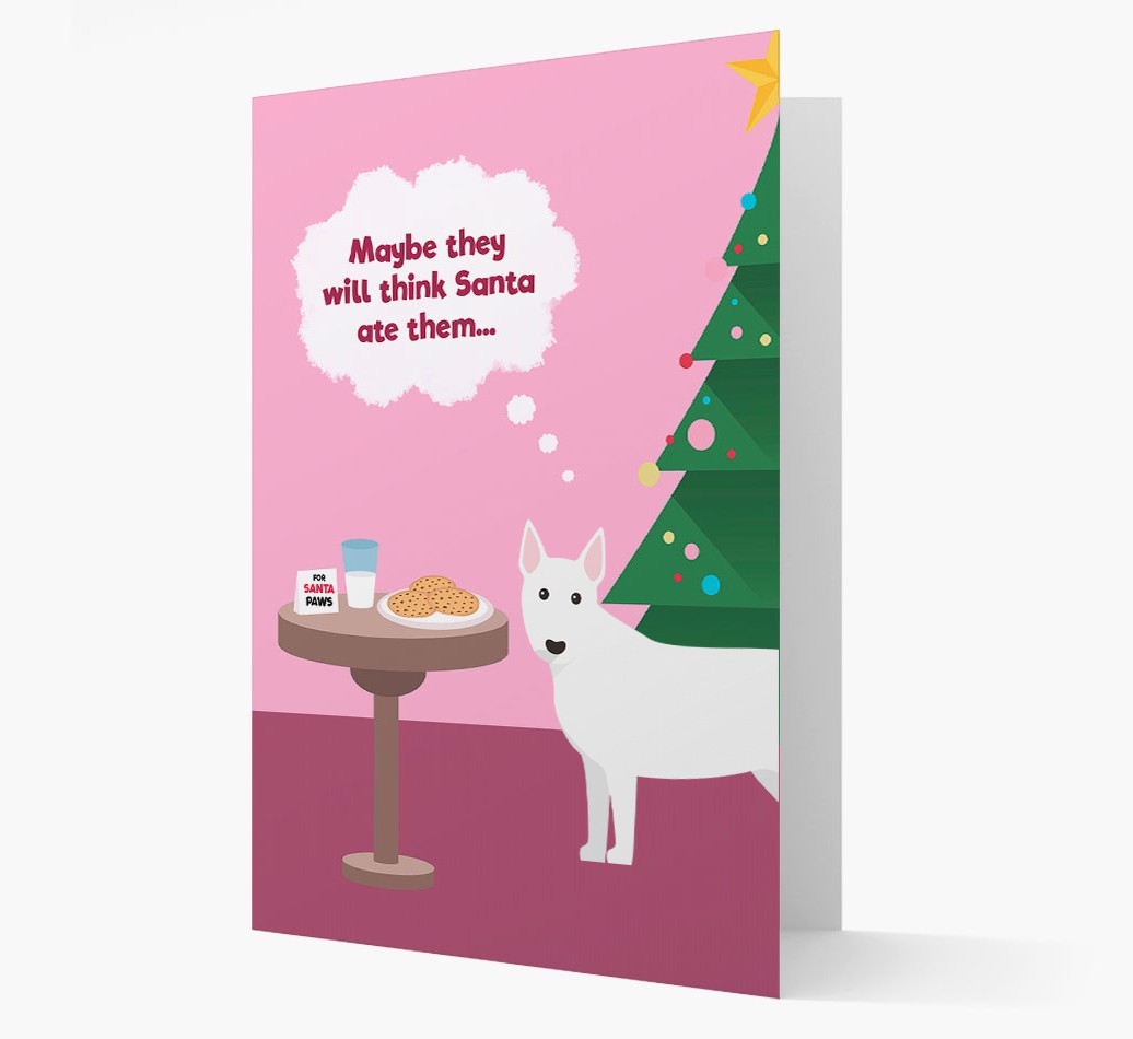 'Santa's Cookies' - Personalised {breedFullName} Christmas Card