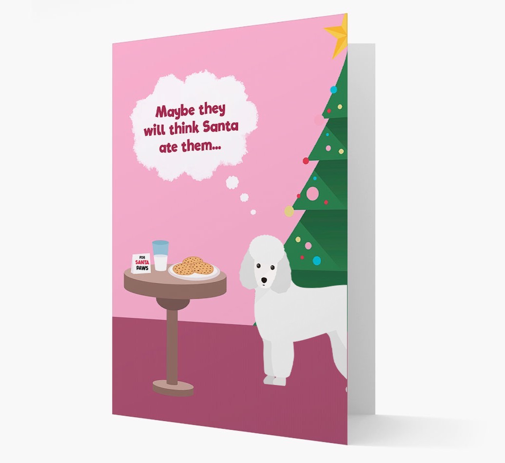 'Santa's Cookies' - Personalized {breedFullName} Christmas Card