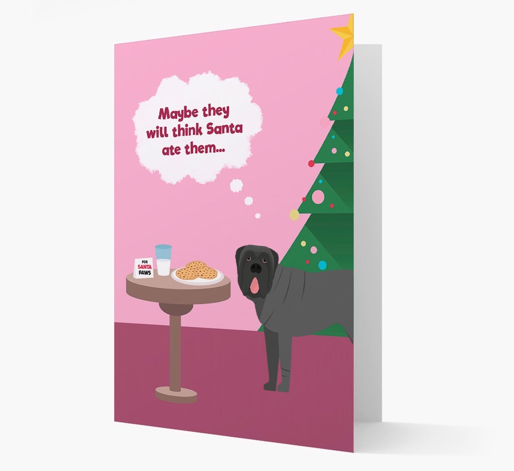 'Santa's Cookies' - Personalized {breedFullName} Christmas Card