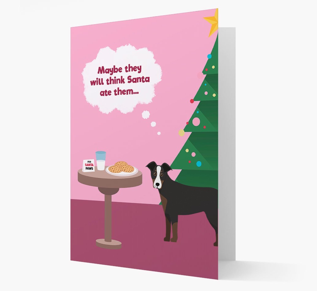 'Santa's Cookies' - Personalized {breedFullName} Christmas Card