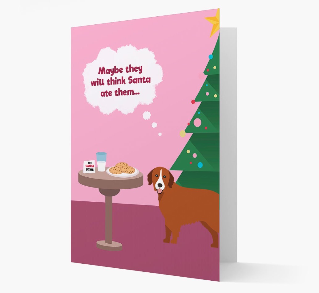 'Santa's Cookies' - Personalized {breedFullName} Christmas Card
