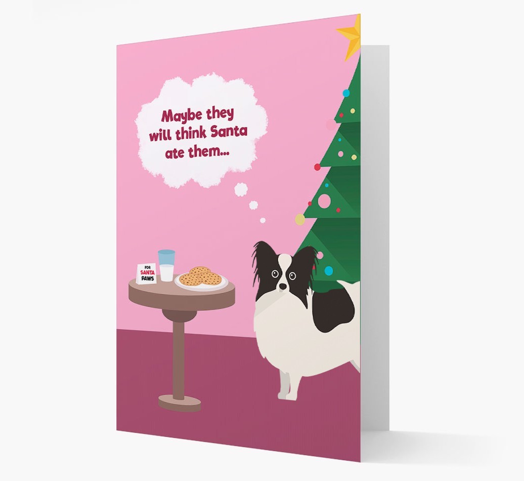 'Santa's Cookies' - Personalized {breedFullName} Christmas Card