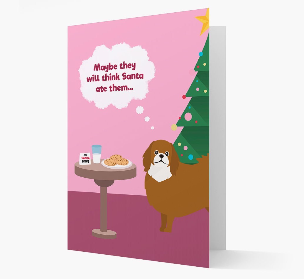 'Santa's Cookies' - Personalized {breedFullName} Christmas Card