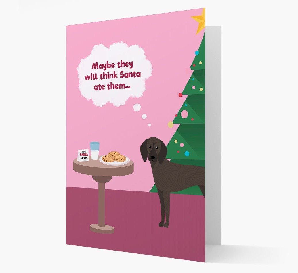 'Santa's Cookies' - Personalized {breedFullName} Christmas Card